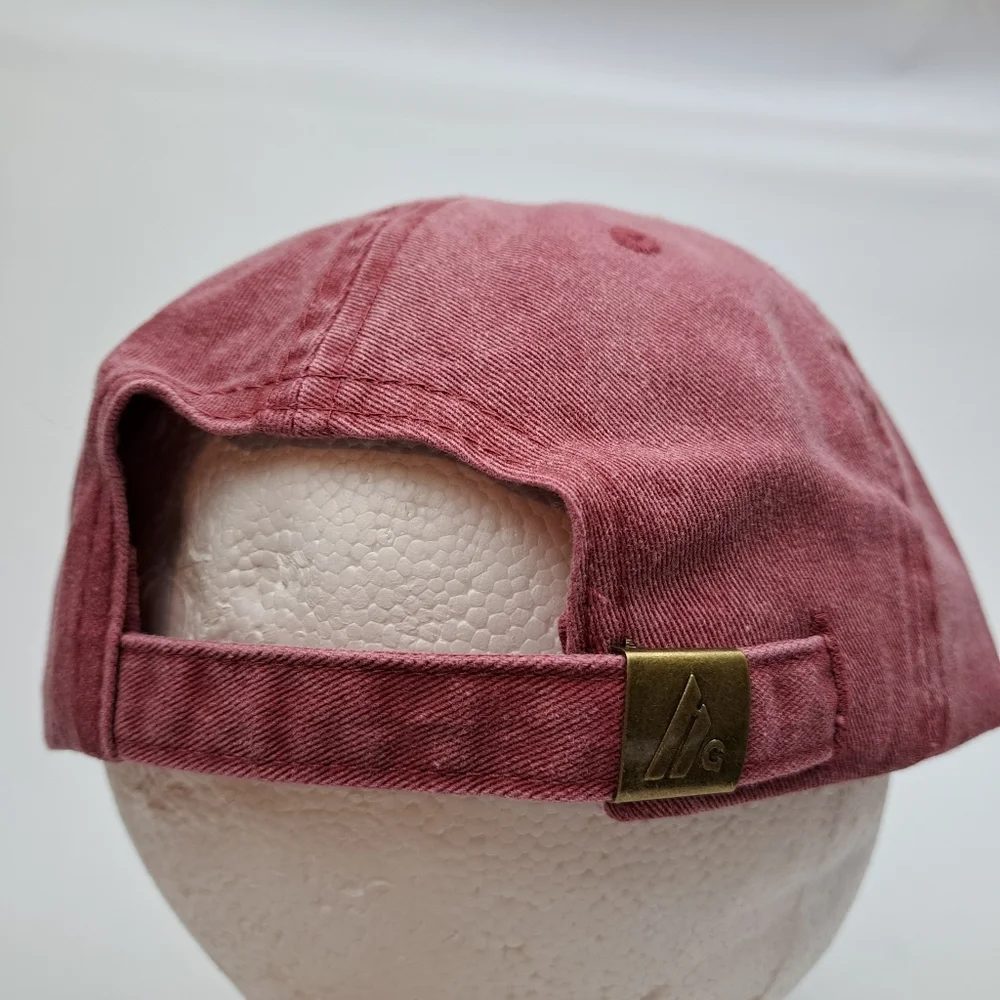 VW Bus Embroidered Frayed Patch Women's Hat Cap Washed Relaxed Cotton  Adjustabl